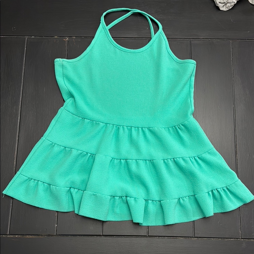 Women's Green Halter Tank Top